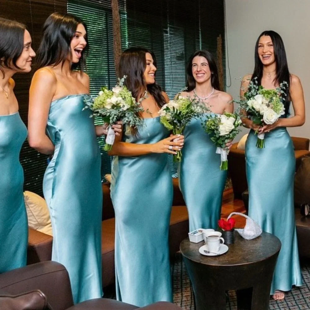 Shona Joy La Lune Cowl Neck Satin Lace Back Maxi Dress Smoke Blue - Picture 13 of 16